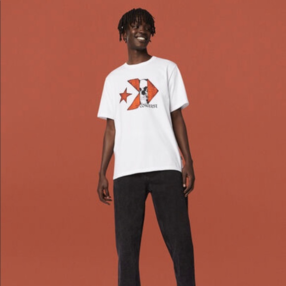 Converse Vice Short Sleeve Men’s Tee White - Picture 1 of 6